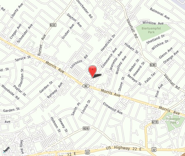 Location Map: 1023 Commerce Ave Union, NJ 07083