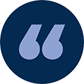 circle blue quote