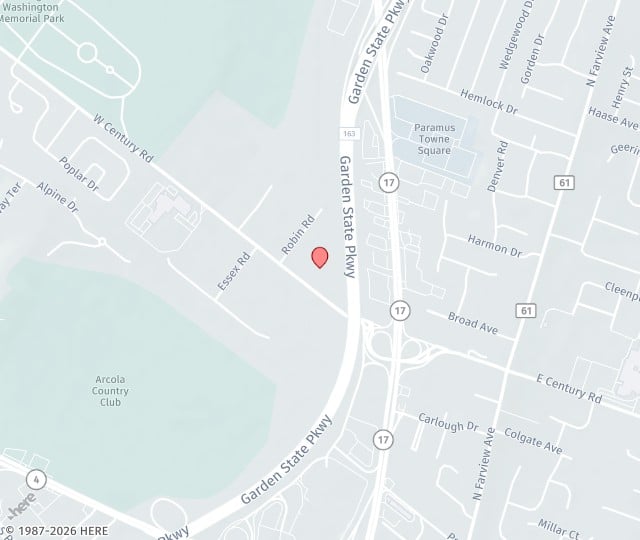 Location Map: 37 West Century Road, Suite 104 Paramus, New Jersey 07652